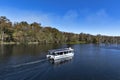 Guided boat tour boat at Wakulla Springs Royalty Free Stock Photo