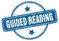 guided reading stamp. guided reading round grunge sign.