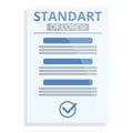 Guideline standard icon, cartoon style