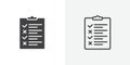 Guideline thin line icon set