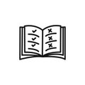 Guideline thin line icon set