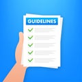 Guidelines document. Legal advice concept, FAQ. Procedure standard administration rules