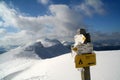 Guidepost under Hoverla