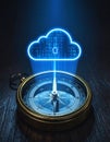 Guiding Digital Transformation with Secure Cloud Technology Royalty Free Stock Photo