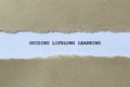 guiding lifelong learning on white paper