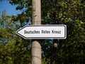 Deutsches Rotes Kreuz (German Red Cross) Sign Royalty Free Stock Photo