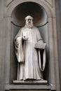 Guido Aretino, statue in the Niches of the Uffizi Colonnade in Florence