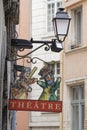 Guignol Theater brand over the street Royalty Free Stock Photo