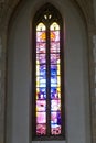 Guildford Cathedral, stained glass Royalty Free Stock Photo