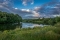 Guildford Lake during Summer Evening Royalty Free Stock Photo