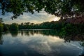 Guildford Lake during Summer Evening Royalty Free Stock Photo