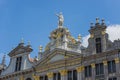 Guildhalls on the Grand Place of Brussels in Belgium. Royalty Free Stock Photo