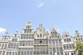 Guildhouses at Grote Markt in Antwerp, Belgium Royalty Free Stock Photo