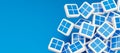 Cubes with Microsoft Windows 11 logo