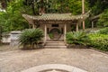 Pavilion with circular doorway to stairway in 7 Star Park, Guilin, China