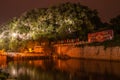 Night scene along Li river downtown Guilin, China Royalty Free Stock Photo