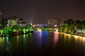 Guilin City Centre at Night Royalty Free Stock Photo