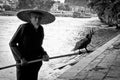 Guilin fisherman BW