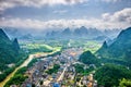 Karst Mountains in Guilin,China Royalty Free Stock Photo