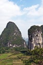 Guilin mountains, China Royalty Free Stock Photo