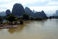 Guilin, Yangshuo landscape Royalty Free Stock Photo