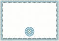 Guilloche Certificate Template Royalty Free Stock Photo