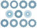 Guilloche decorative elements Royalty Free Stock Photo