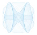 Guilloche Lissajous Element - vector illustration Royalty Free Stock Photo