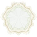 Guilloche Pattern and Rosette Design Element Royalty Free Stock Photo