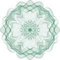Guilloche Rosette for Certificate or Currency Royalty Free Stock Photo