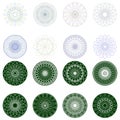 Guilloche rosette, vector pattern. EPS 8 Royalty Free Stock Photo