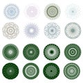 Guilloche rosette, vector pattern. EPS 8 Royalty Free Stock Photo