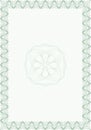 Guilloche style blank form for diploma or certific Royalty Free Stock Photo