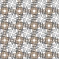 Guilloche vector seamless micro pattern. Grey background with thin lines and optical blending