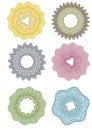 Guilloche Pattern Rosette for Certificate watermarks certtificate, diploma