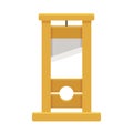 Guillotine cartoon illustration