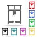 Guillotine icon. Elements in multi colored icons for mobile concept and web apps. Icons for website design and development, app de