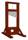 Guillotine, illustration, vector