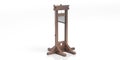 Guillotine isolated against white background. 3d illustration