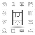 guillotine outline icon. elements of magic illustration line icon. signs, symbols can be used for web, logo, mobile app, UI, UX