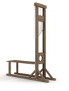 Guillotine on a white background.