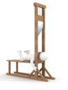 Guillotine on a white background.