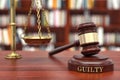 Guilty verdict Royalty Free Stock Photo