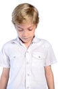 Guilty young boy Royalty Free Stock Photo