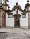 Exterior doorway of the Nossa Senhora do Carmo church in Guimaraes Portugal Royalty Free Stock Photo