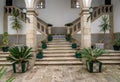 Interior courtyard of the Nossa Senhora do Carmo church in Guimaraes Portugal Royalty Free Stock Photo