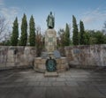 King Afonso Henriques Statue Afonso I of Portugal, sculpted by Soares dos Reis in 1887 - Guimaraes, Portugal Royalty Free Stock Photo