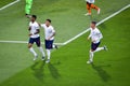 GUIMARAES, PORTUGAL - June 05, 2019: Marcus Rashford scores a penalty during the UEFA Nations League semi Finals match between