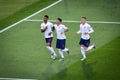 GUIMARAES, PORTUGAL - June 05, 2019: Marcus Rashford scores a penalty during the UEFA Nations League semi Finals match between