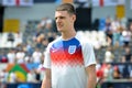 GUIMARAES, PORTUGLAL - June 09, 2019: Declan Rice player during the UEFA Nations League Finals match for third place between